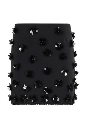 Black cool wool mini skirt SEMI COUTURE | Y5WI19K921